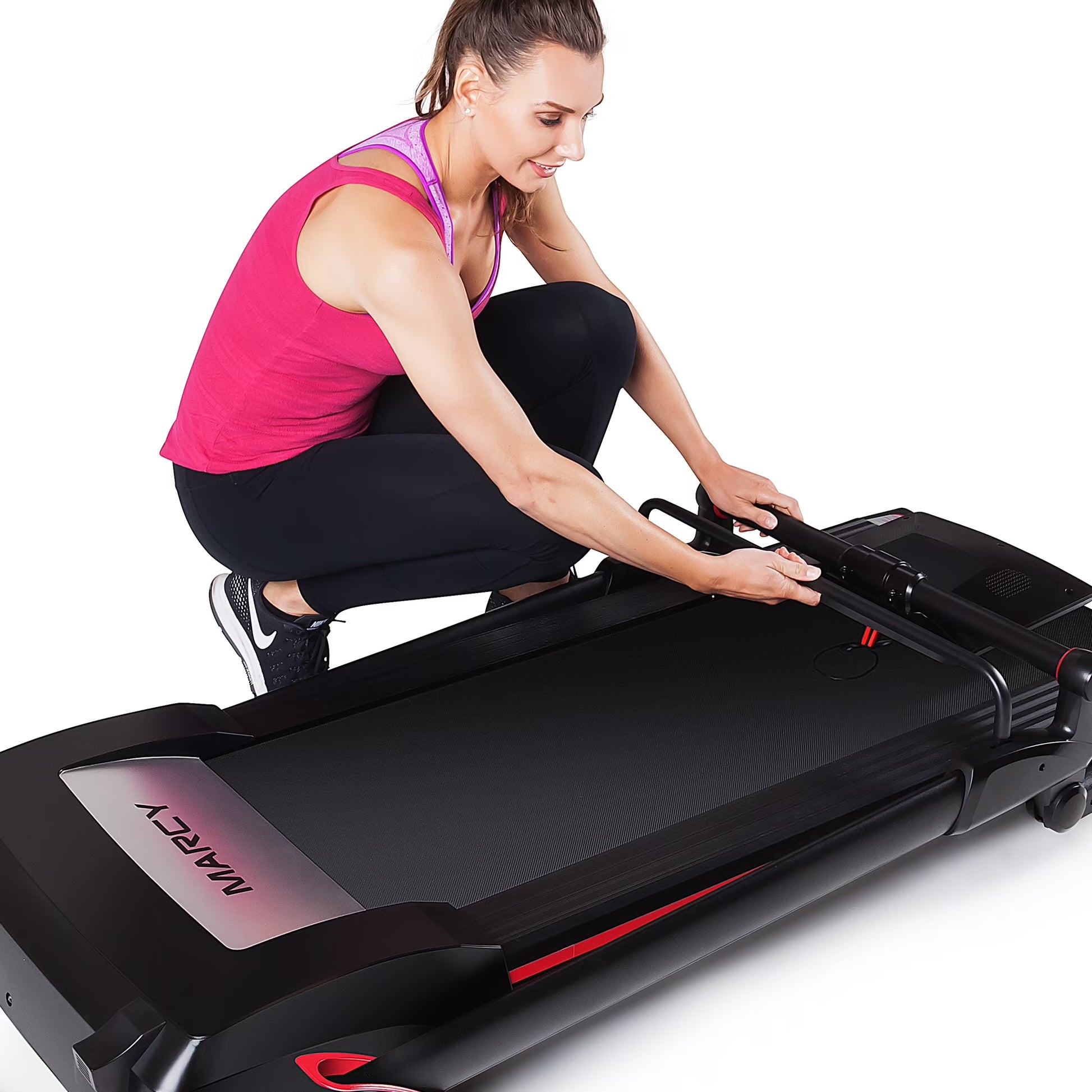 Electric Running Exercise Treadmill, Black, 245 Lb