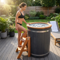 Cold Therapy 1 Person Ice Bath 118 Gallon Cold Plunge 37.5" X 33.25" — Lifestyle