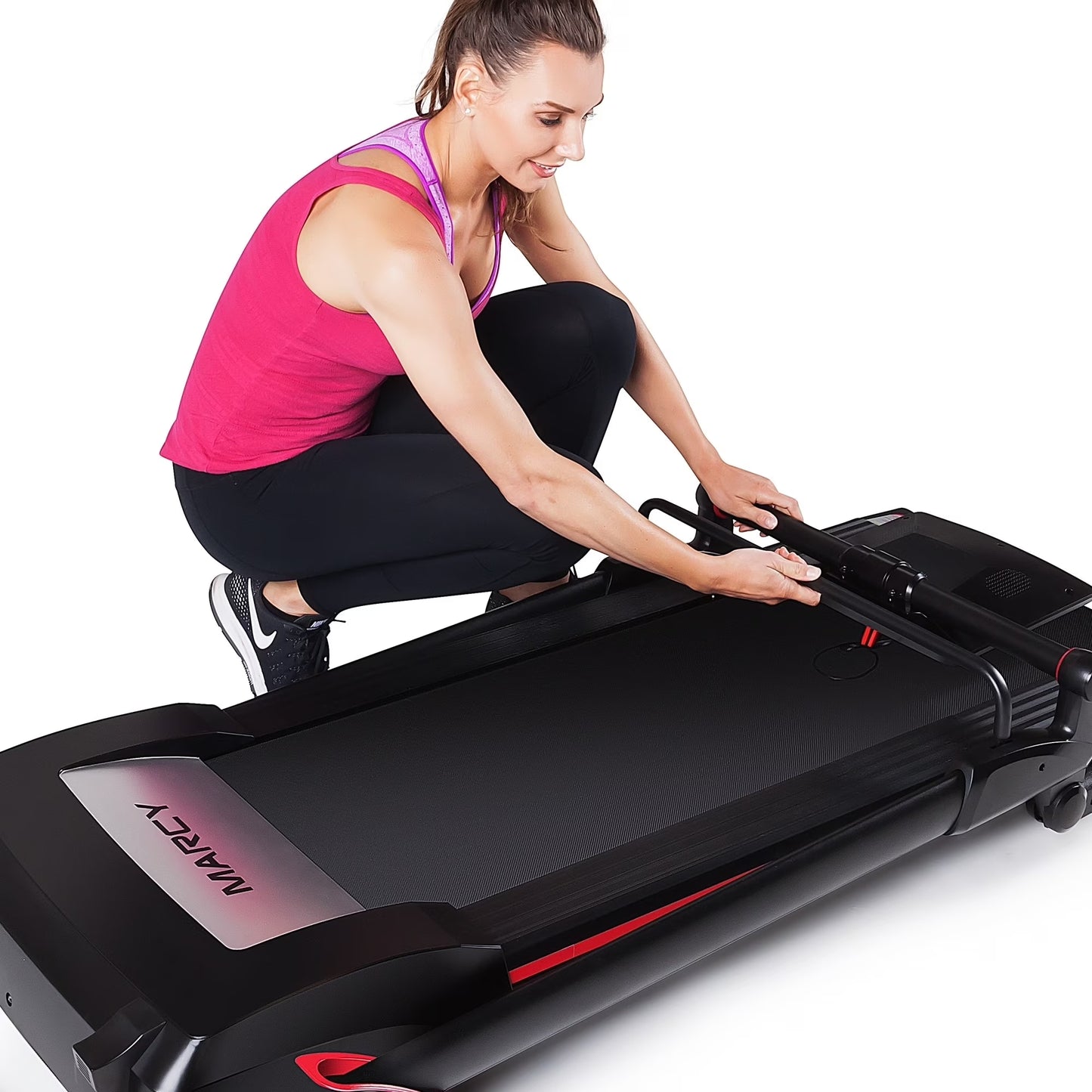 Electric Running Exercise Treadmill, Black, 245 Lb